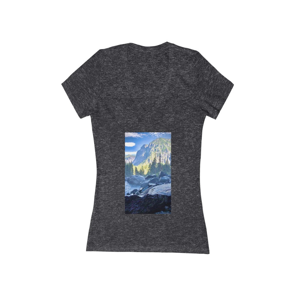 Yosemite Falls - Women's Jersey Short Sleeve V-Neck Tee