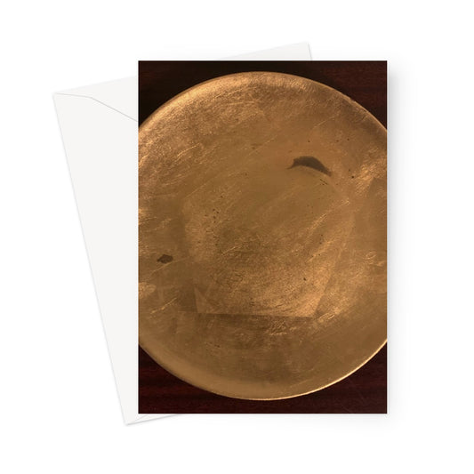 Gold Plate Greeting Card