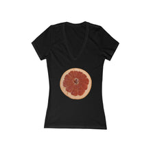 Load image into Gallery viewer, Grapefruit - Women&#39;s Jersey Short Sleeve V-Neck Tee
