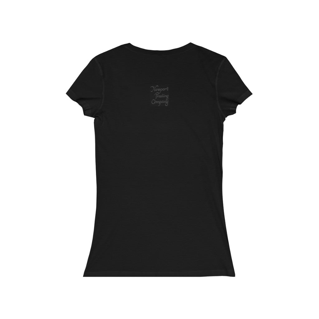 Watching - Women's Jersey Short Sleeve V-Neck Tee