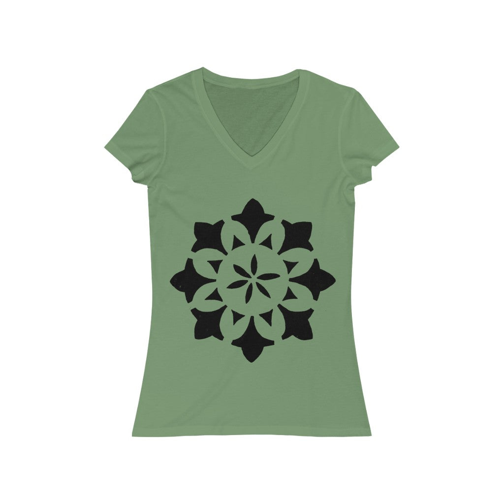 Circle 1 - Women's Jersey Short Sleeve V-Neck Tee