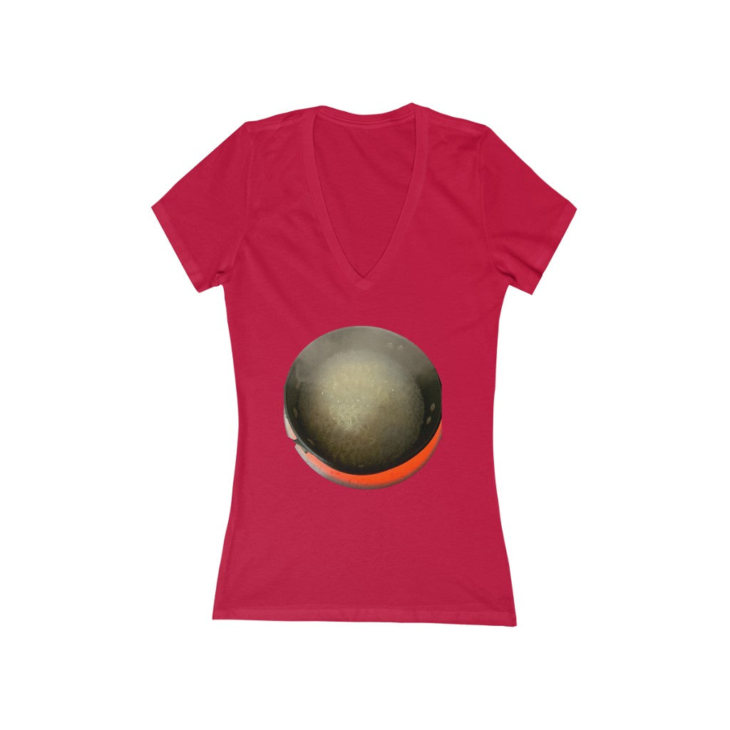 Boiling Ramen - Women's Jersey Short Sleeve V-Neck Tee