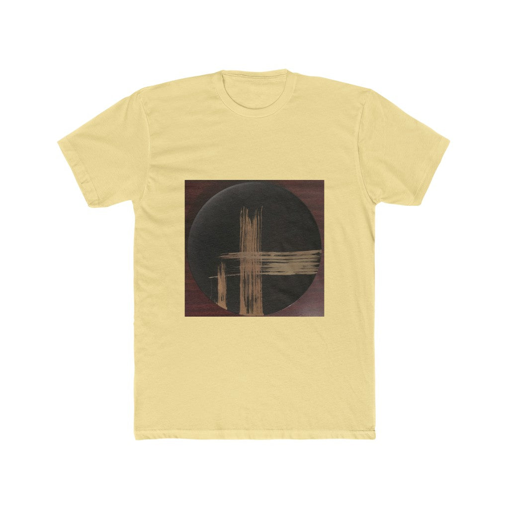 Black Plate with Gold Streaks