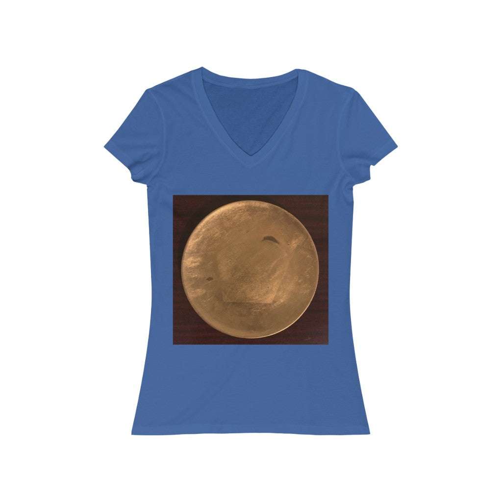 Gold Plate - Women's Jersey Short Sleeve V-Neck Tee