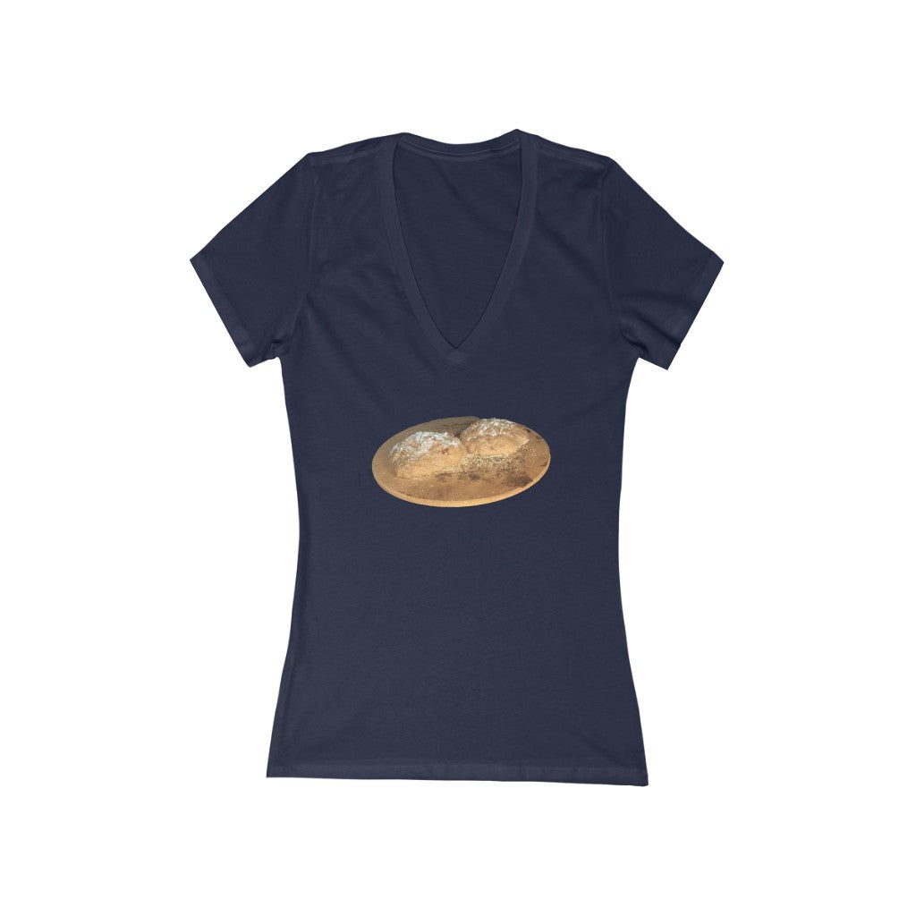 Bread 1 - Women's Jersey Short Sleeve V-Neck Tee