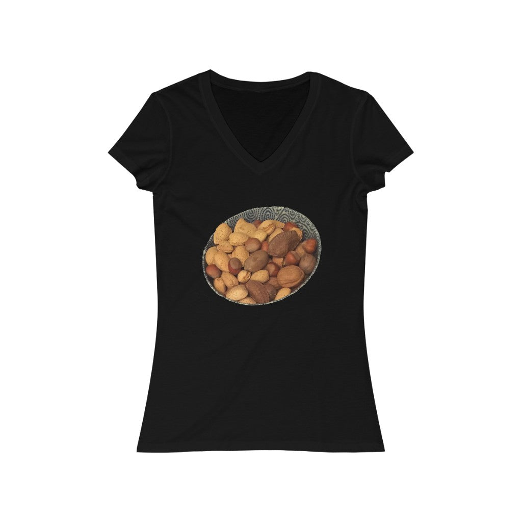 Nuts 1 - Women's Jersey Short Sleeve V-Neck Tee
