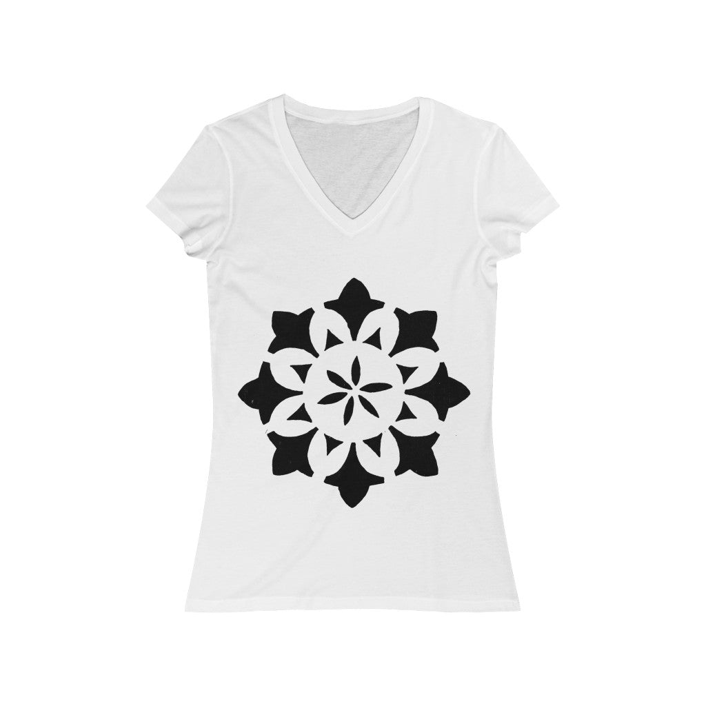 Circle 1 - Women's Jersey Short Sleeve V-Neck Tee