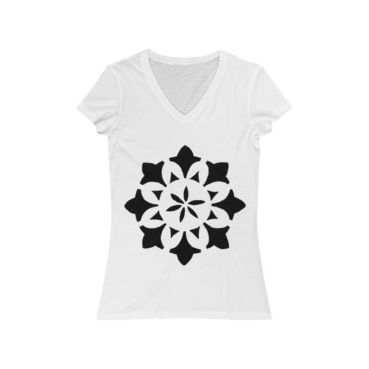 Circle 1 - Women's Jersey Short Sleeve V-Neck Tee