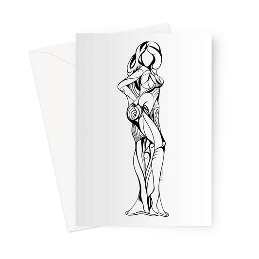 Woman Greeting Card