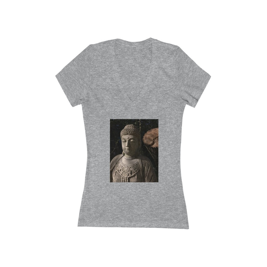 Buddha - Women's Jersey Short Sleeve V-Neck Tee