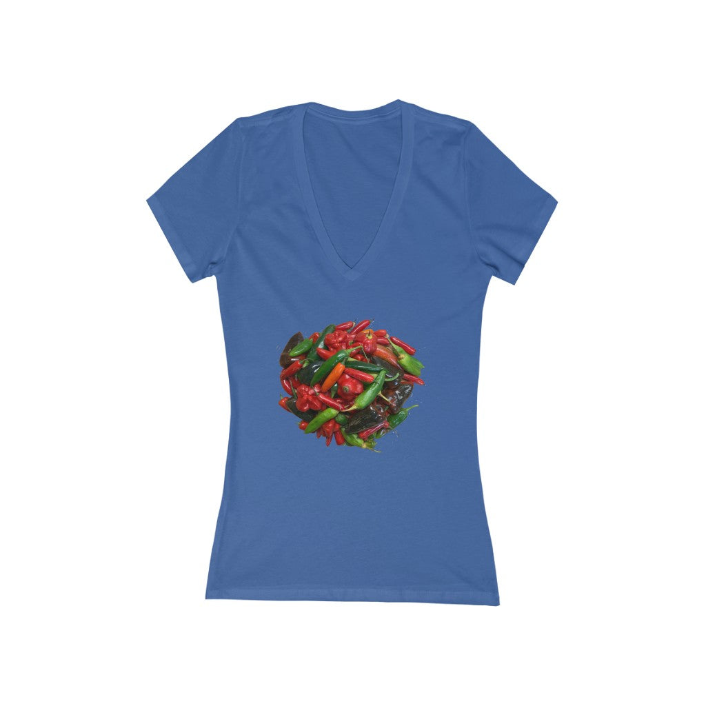 Ring of Fire 2 - Women's Jersey Short Sleeve V-Neck Tee