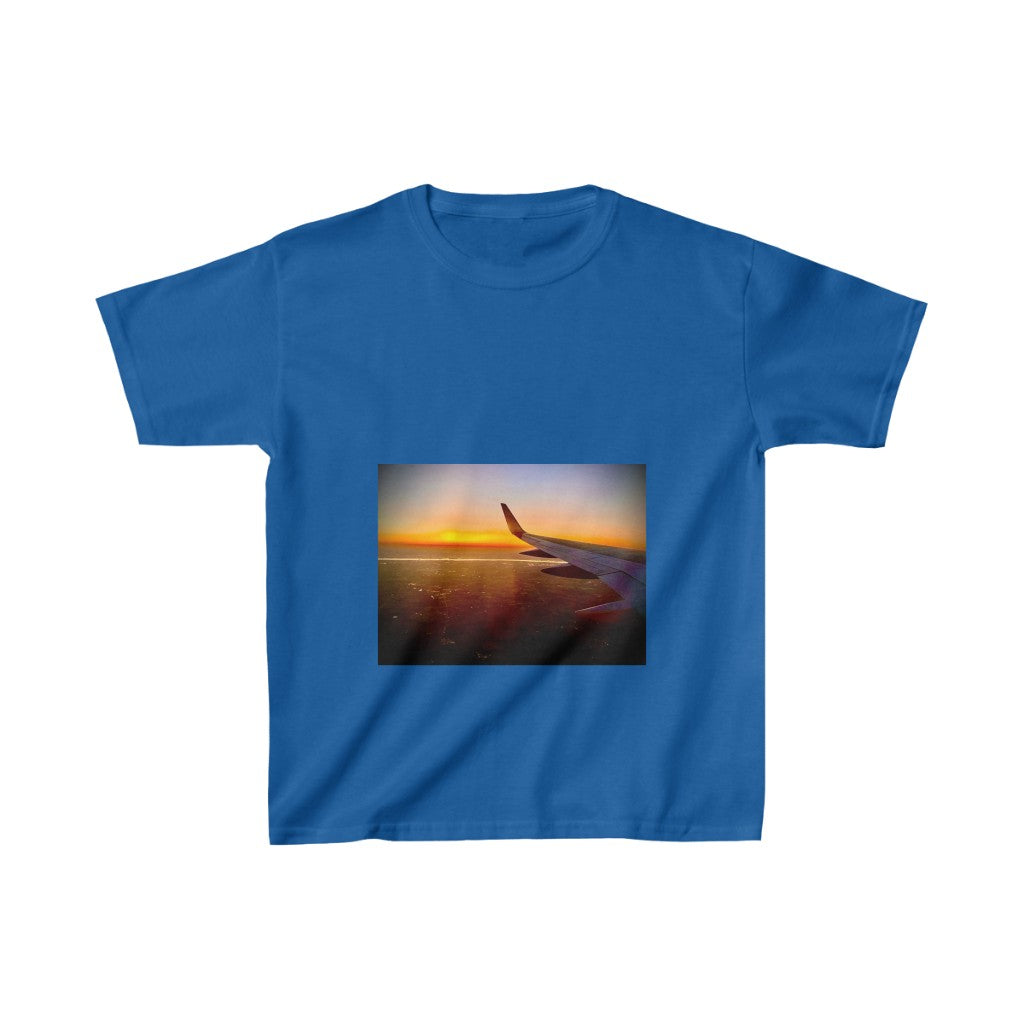 Plane & Sunset - Kids Heavy Cotton™ Tee