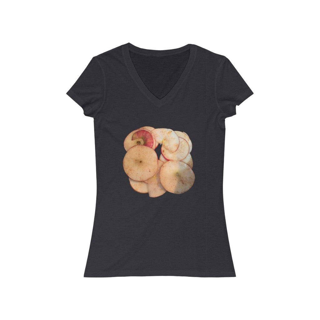 Spiced Apples - Women's Jersey Short Sleeve V-Neck Tee