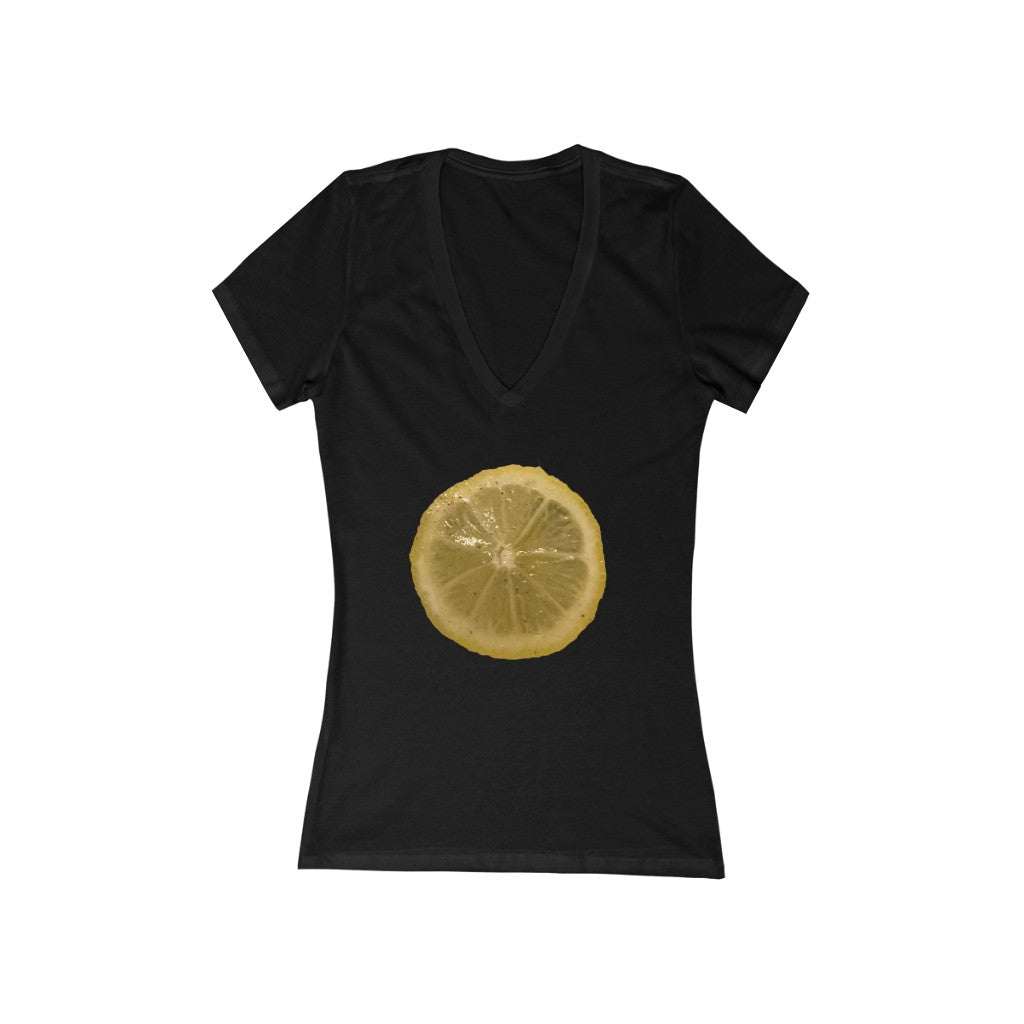Lemon & Spices - Women's Jersey Short Sleeve V-Neck Tee
