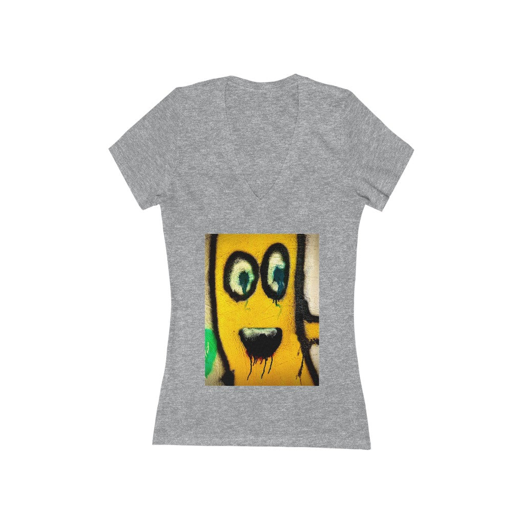 Cherry Juice Dripping - Women's Jersey Short Sleeve V-Neck Tee