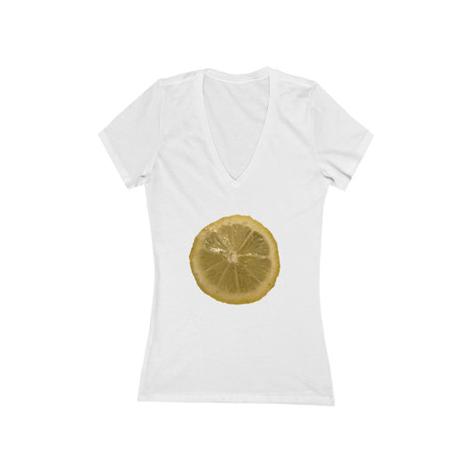 Lemon & Spices - Women's Jersey Short Sleeve V-Neck Tee