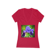 Load image into Gallery viewer, Iris - Women&#39;s Jersey Short Sleeve V-Neck Tee
