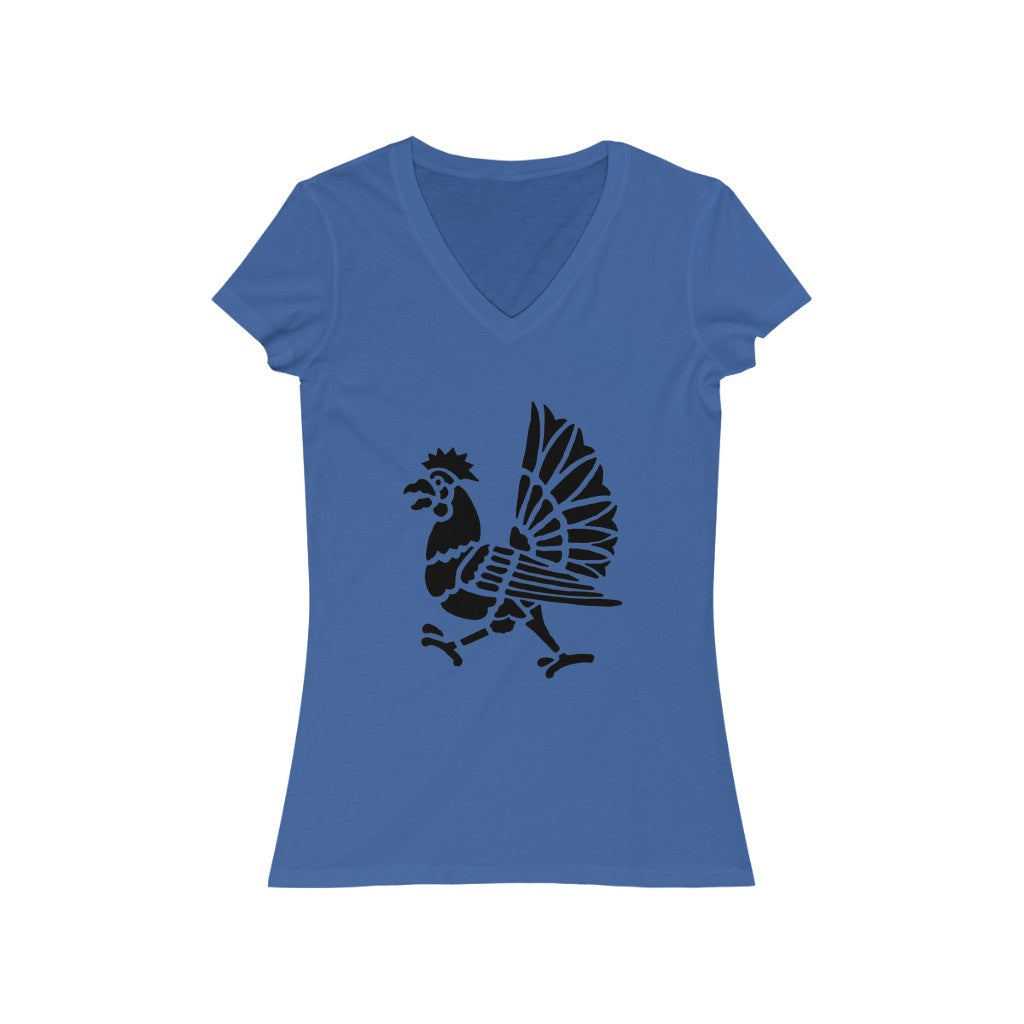 Bird 3 - Women's Jersey Short Sleeve V-Neck Tee