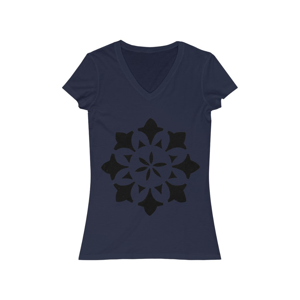 Circle 1 - Women's Jersey Short Sleeve V-Neck Tee