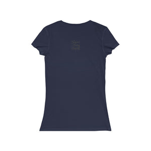 Wine Barrel in the Loire Valley - Women's Jersey Short Sleeve V-Neck Tee