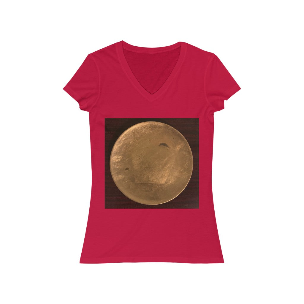 Gold Plate - Women's Jersey Short Sleeve V-Neck Tee