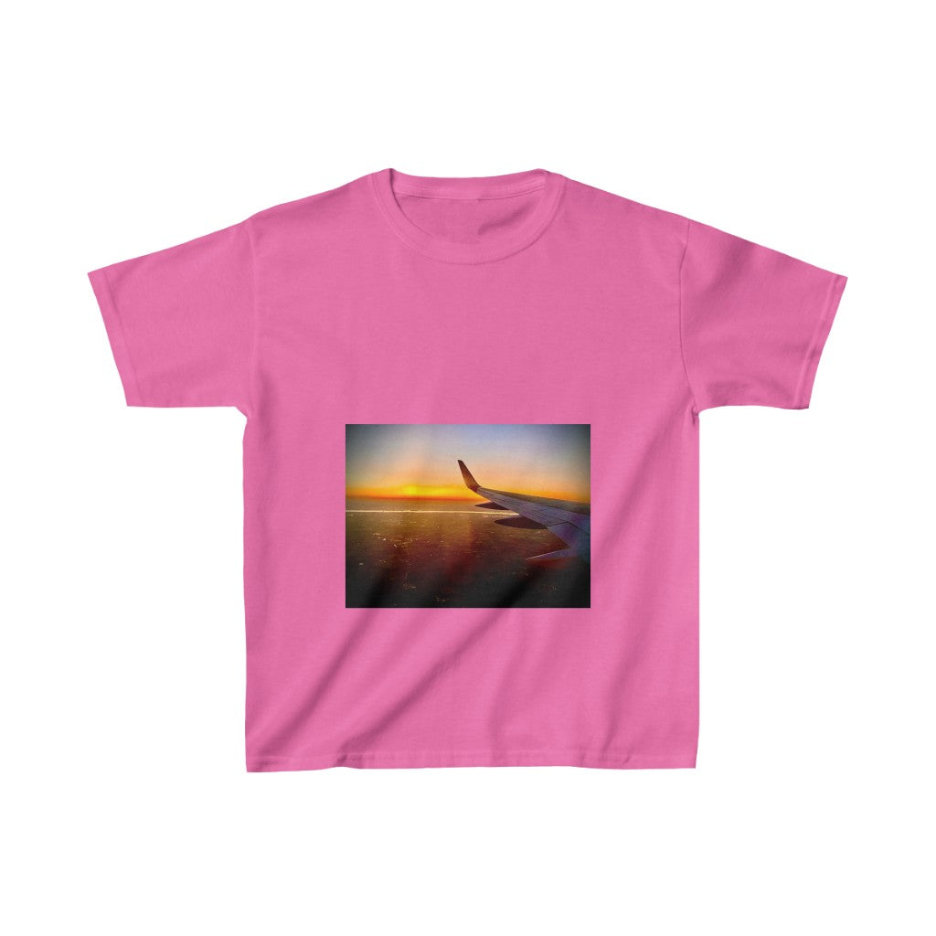 Plane & Sunset - Kids Heavy Cotton™ Tee