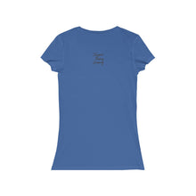 Load image into Gallery viewer, Wine Barrel in the Loire Valley - Women&#39;s Jersey Short Sleeve V-Neck Tee
