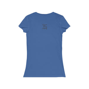 Wine Barrel in the Loire Valley - Women's Jersey Short Sleeve V-Neck Tee