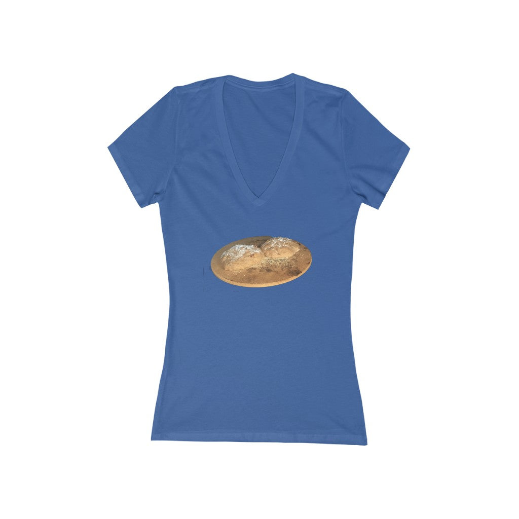 Bread 1 - Women's Jersey Short Sleeve V-Neck Tee