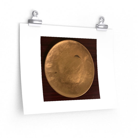 Gold Plate - Premium Matte poster