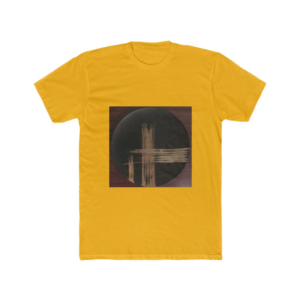 Black Plate with Gold Streaks