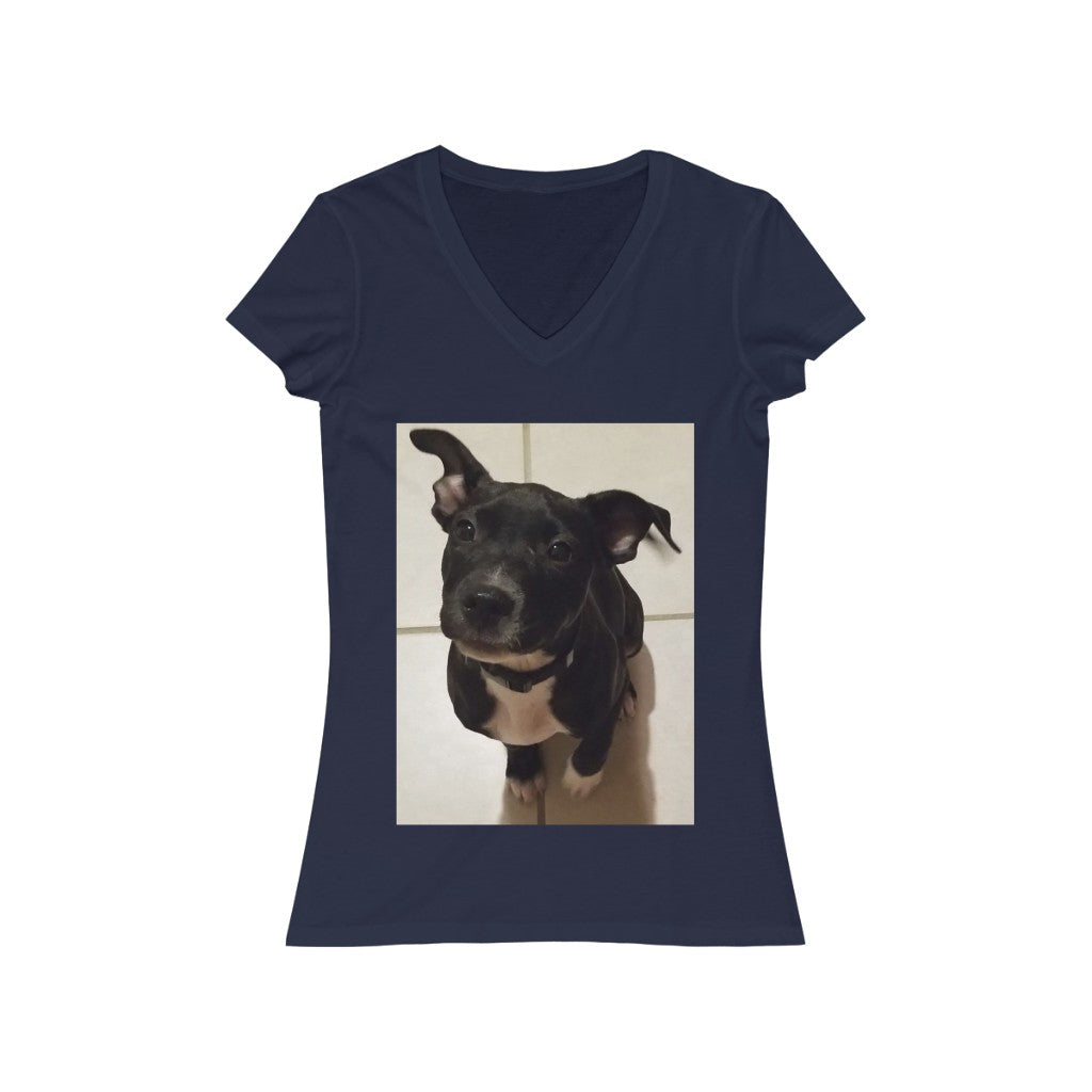 Cutey 1 - Women's Jersey Short Sleeve V-Neck Tee