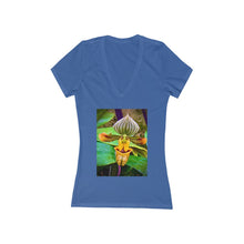 Load image into Gallery viewer, Orchid 2 - Women&#39;s Jersey Short Sleeve V-Neck Tee
