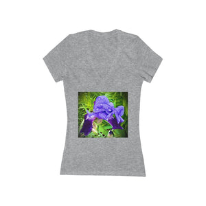 Iris - Women's Jersey Short Sleeve V-Neck Tee