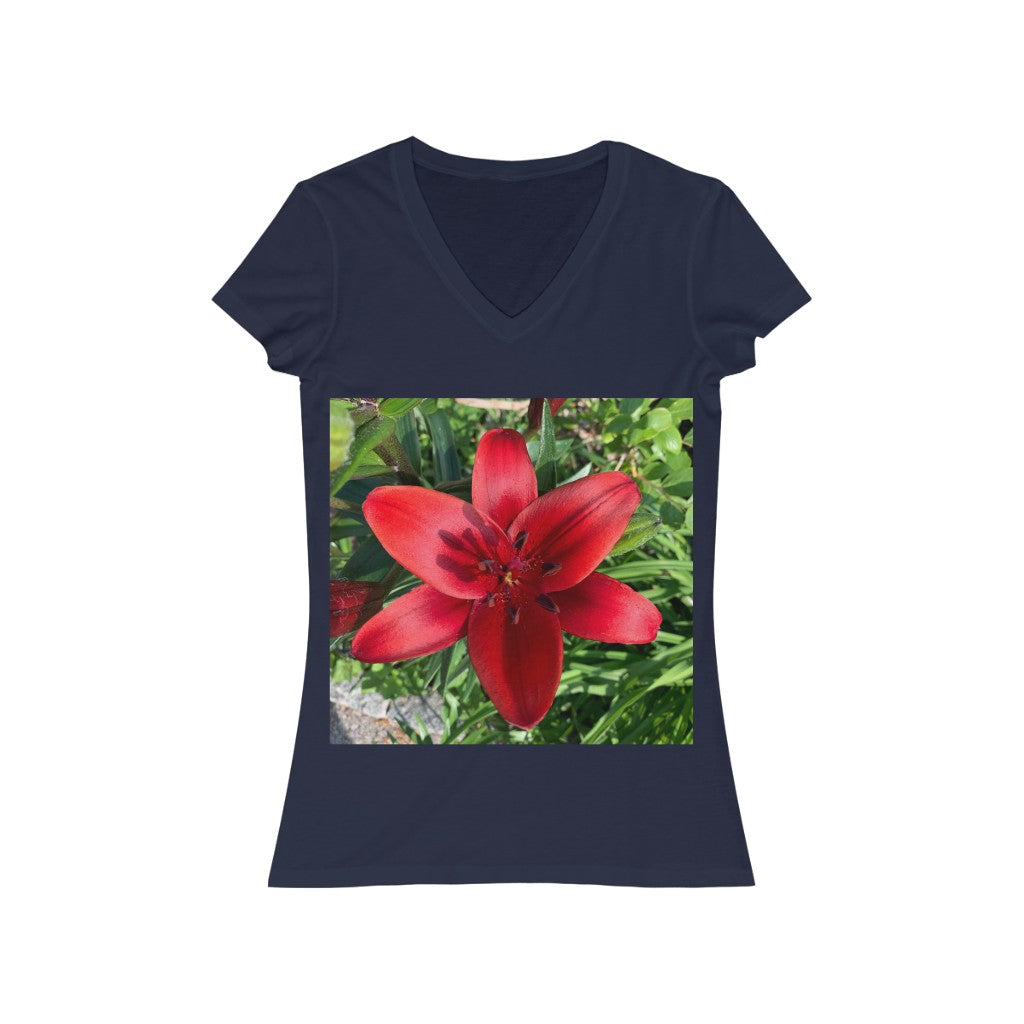 Lily - Women's Jersey Short Sleeve V-Neck Tee