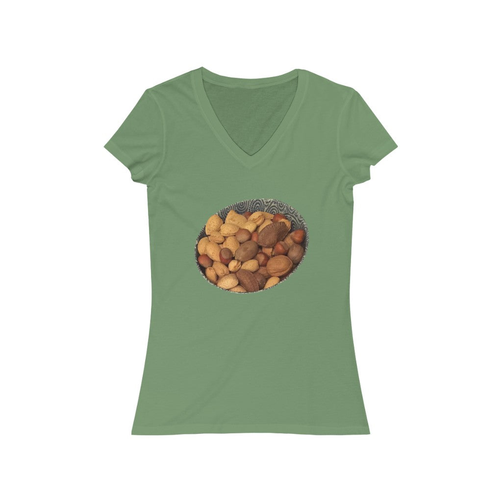 Nuts 1 - Women's Jersey Short Sleeve V-Neck Tee