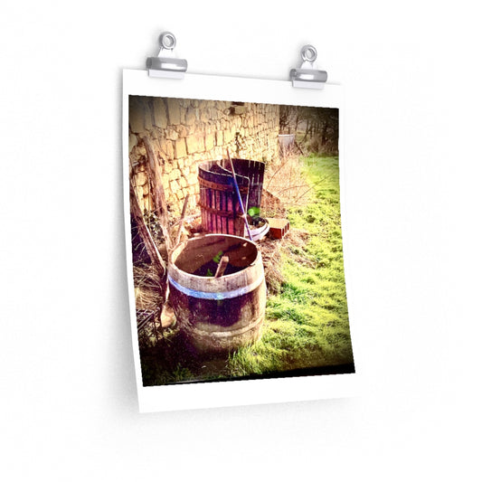 Barrel in the Loire Valley - Premium Matte poster