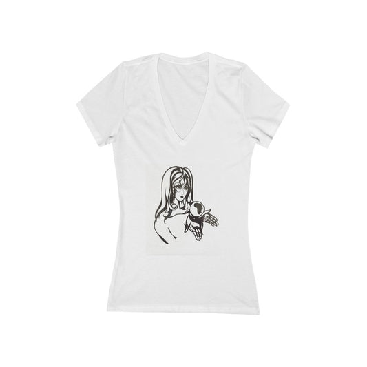 "Weeping Over Our Treatment of the Earth" - Women's Jersey Short Sleeve V-Neck Tee