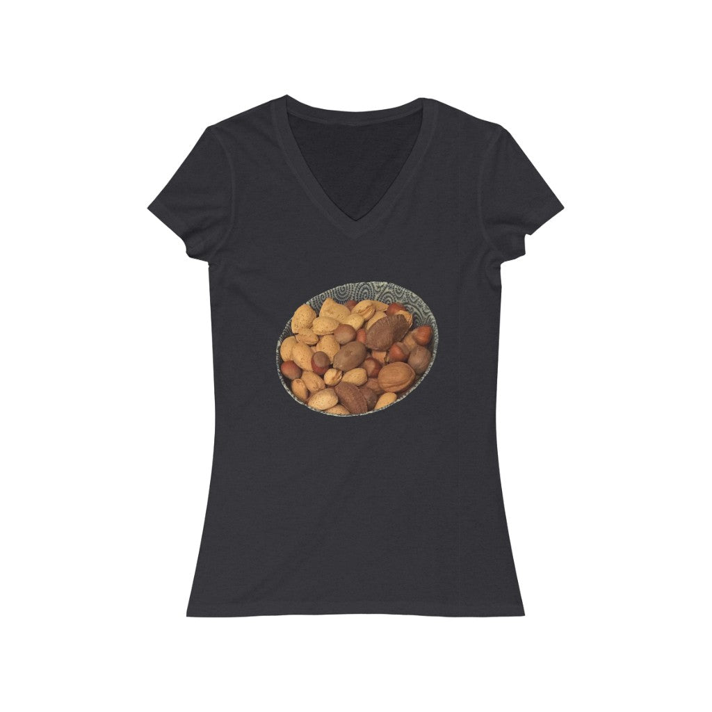 Nuts 1 - Women's Jersey Short Sleeve V-Neck Tee