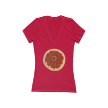 Load image into Gallery viewer, Grapefruit - Women&#39;s Jersey Short Sleeve V-Neck Tee
