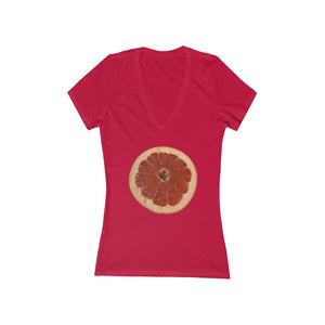 Grapefruit - Women's Jersey Short Sleeve V-Neck Tee