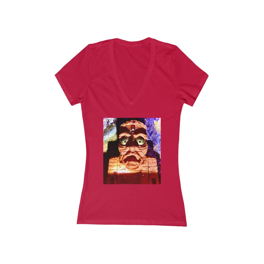 Toy in Basement - Women's Jersey Short Sleeve V-Neck Tee