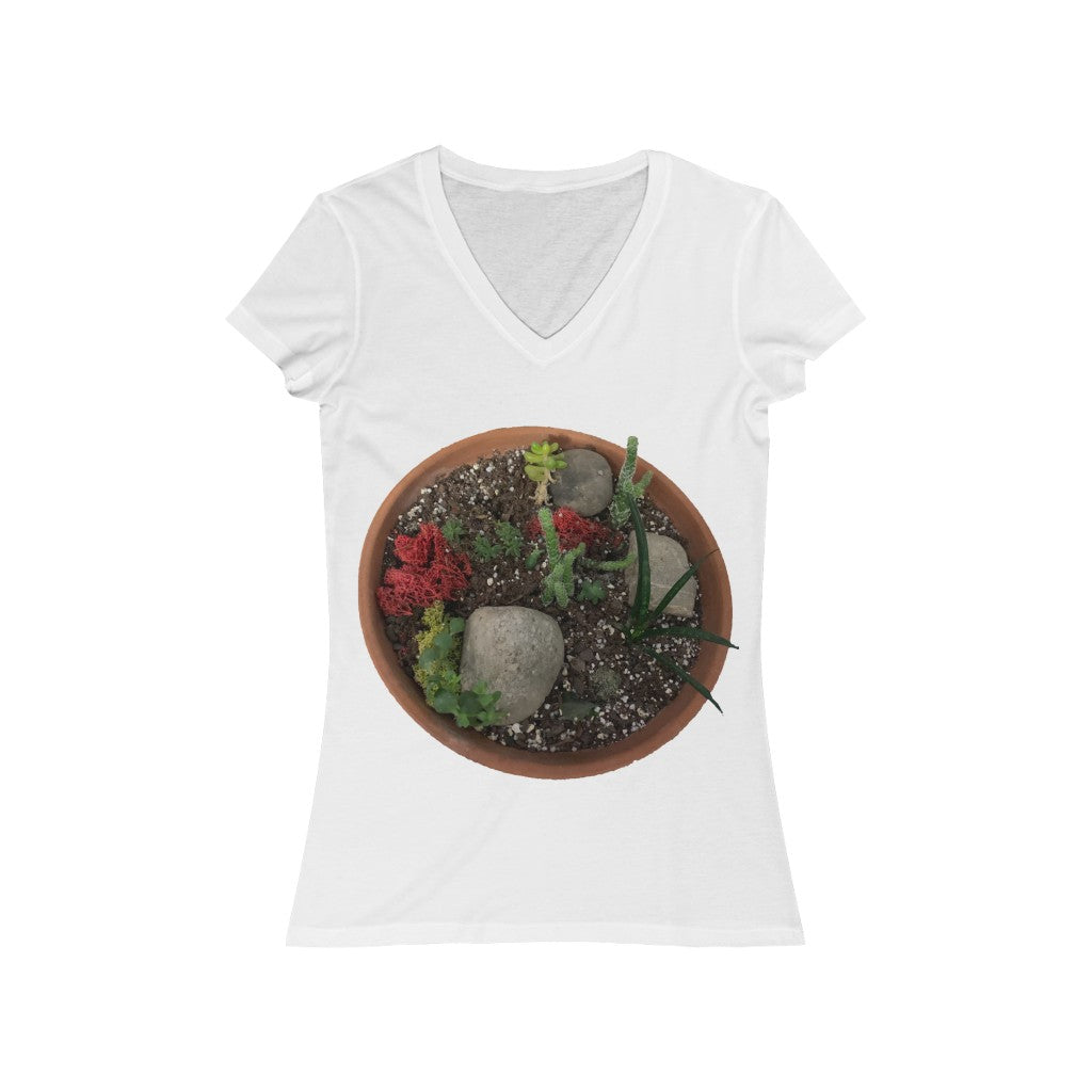 Mini Desert - Women's Jersey Short Sleeve V-Neck Tee