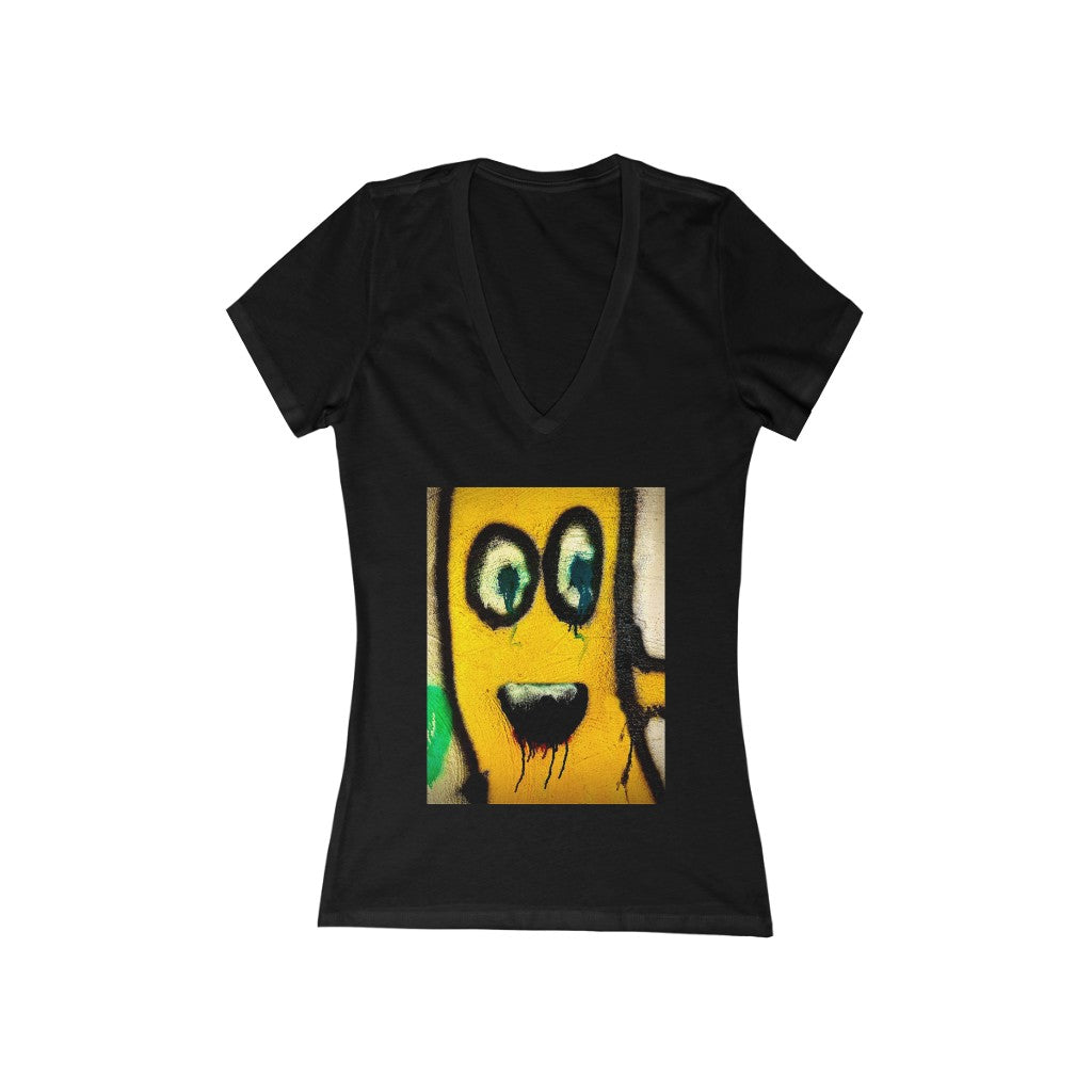 Cherry Juice Dripping - Women's Jersey Short Sleeve V-Neck Tee