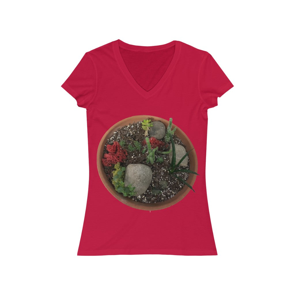 Mini Desert - Women's Jersey Short Sleeve V-Neck Tee