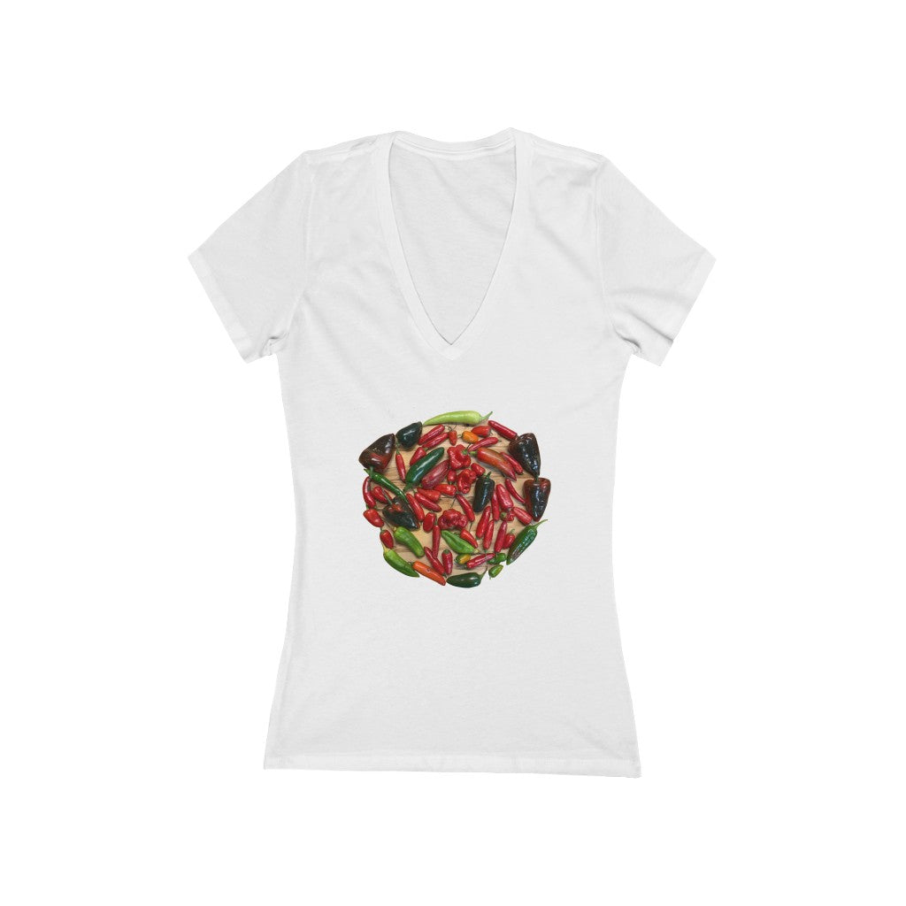 Ring of Fire 1 - Women's Jersey Short Sleeve V-Neck Tee