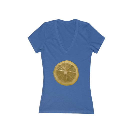 Lemon & Spices - Women's Jersey Short Sleeve V-Neck Tee