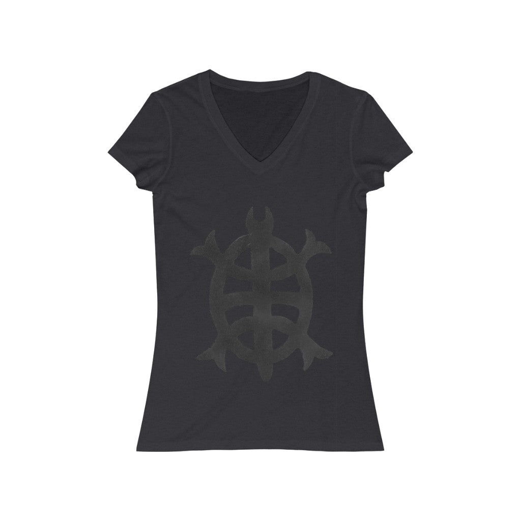 Turtle - Women's Jersey Short Sleeve V-Neck Tee