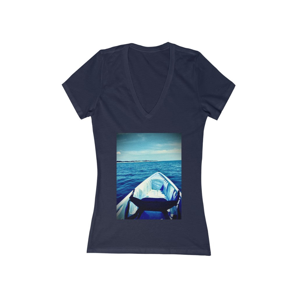Kayak 1 - Women's Jersey Short Sleeve V-Neck Tee