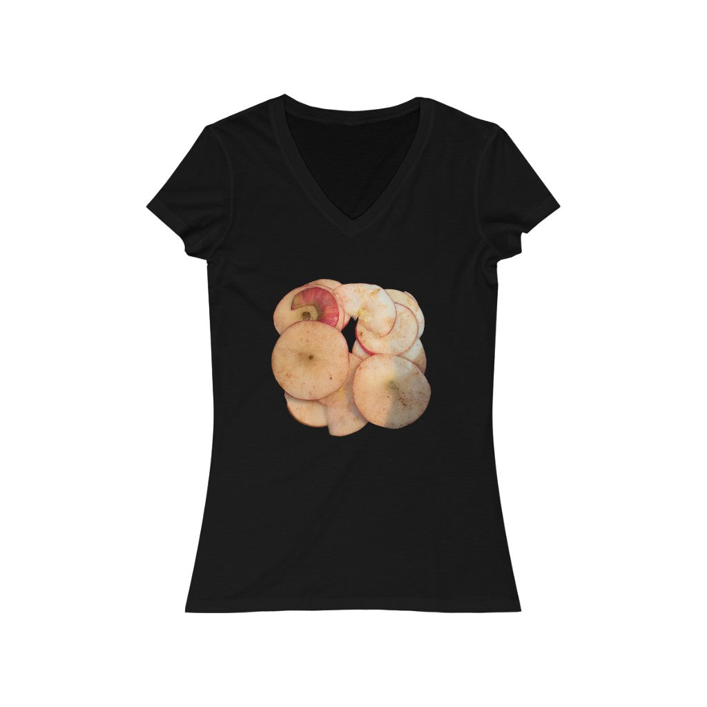 Spiced Apples - Women's Jersey Short Sleeve V-Neck Tee